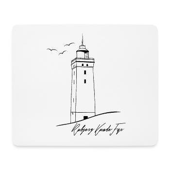 Danemark Tourisme Rubjerg Knude Lighthouse - Tapis de souris (format paysage) - blanc - Devant