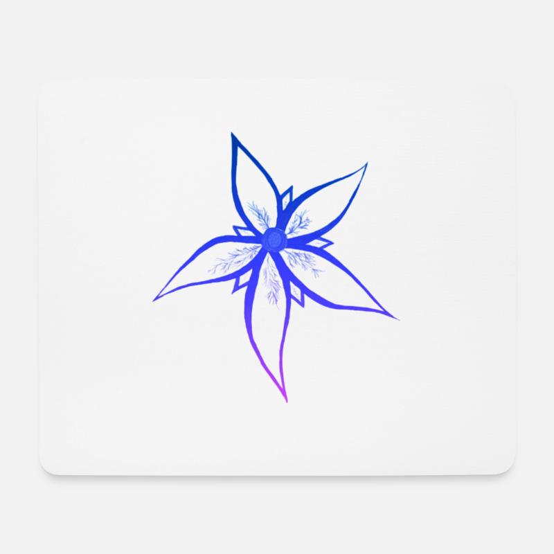 [2] Ombre Blumendesign | Original von. MMJ49 - Mousepad (Querformat) - Weiß