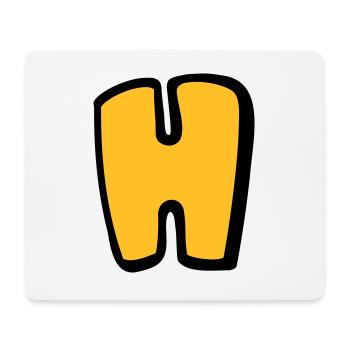Alphabet H - Mousepad (Querformat) - Weiß - Vorne