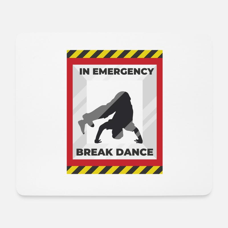 break dancing - Mouse Pad (horizontal) - white