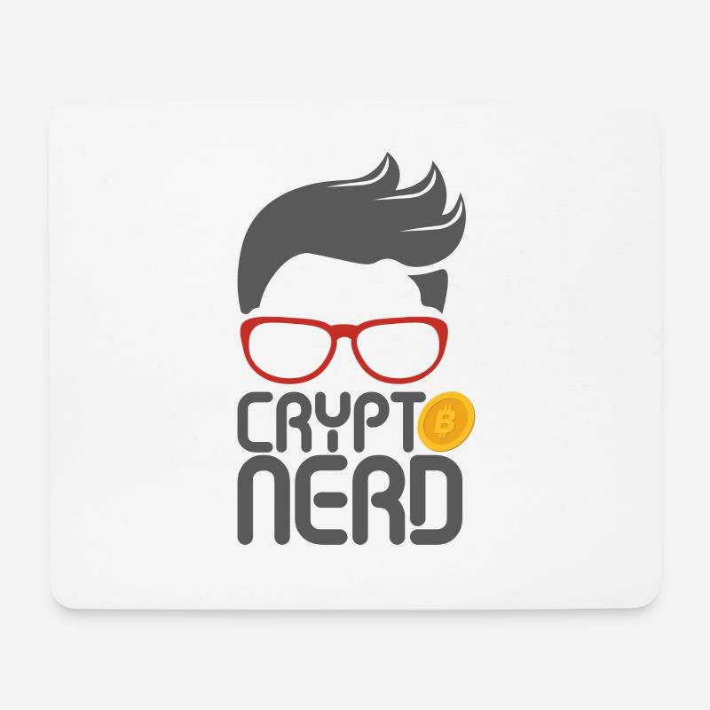 Crypto Nerd - Mousepad (Querformat) - Weiß