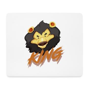 Lion - Tapis de souris (format paysage) - blanc - Devant