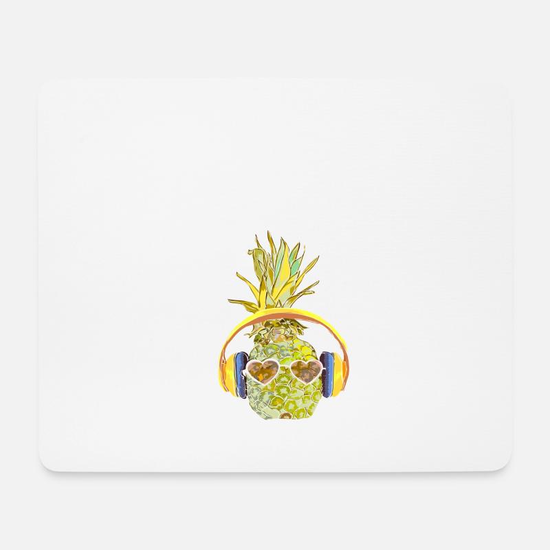 Dies das Ananas Frucht Pineapple Sommer Surfer - Mousepad (Querformat) - Weiß