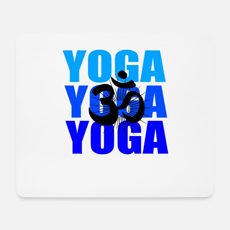 Yoga Yoga Yoga - Mousepad (Querformat) - Weiß