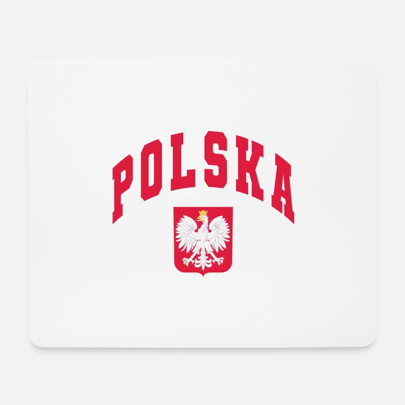 Polska - Mousepad (Querformat) - Weiß