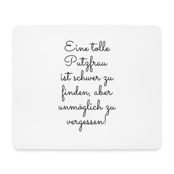 Putzfrau Geburtstagsgeschenk Abschied - Mousepad (Querformat) - Weiß - Vorne