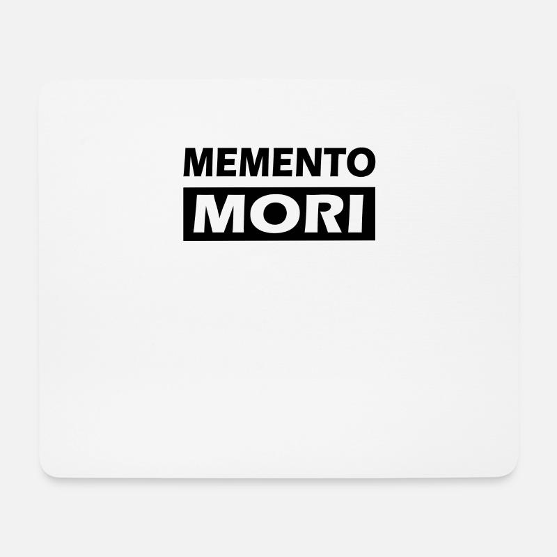 Memento Mori Gedenke des Todes - Mousepad (Querformat) - Weiß