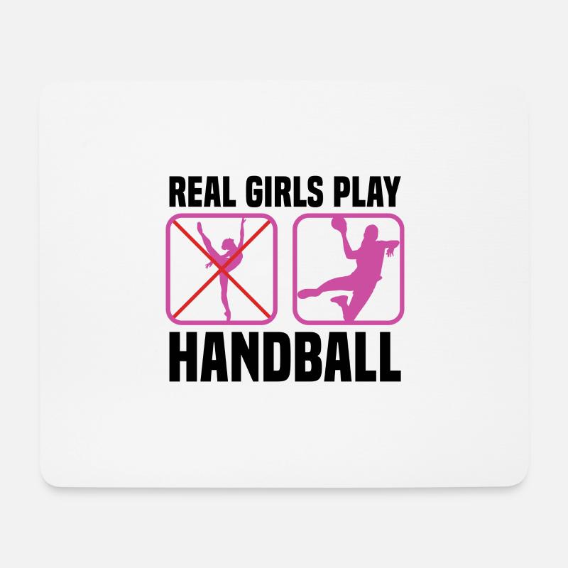 Ballett Handball Handballerin Mädchen Geschenk - Mousepad (Querformat) - Weiß
