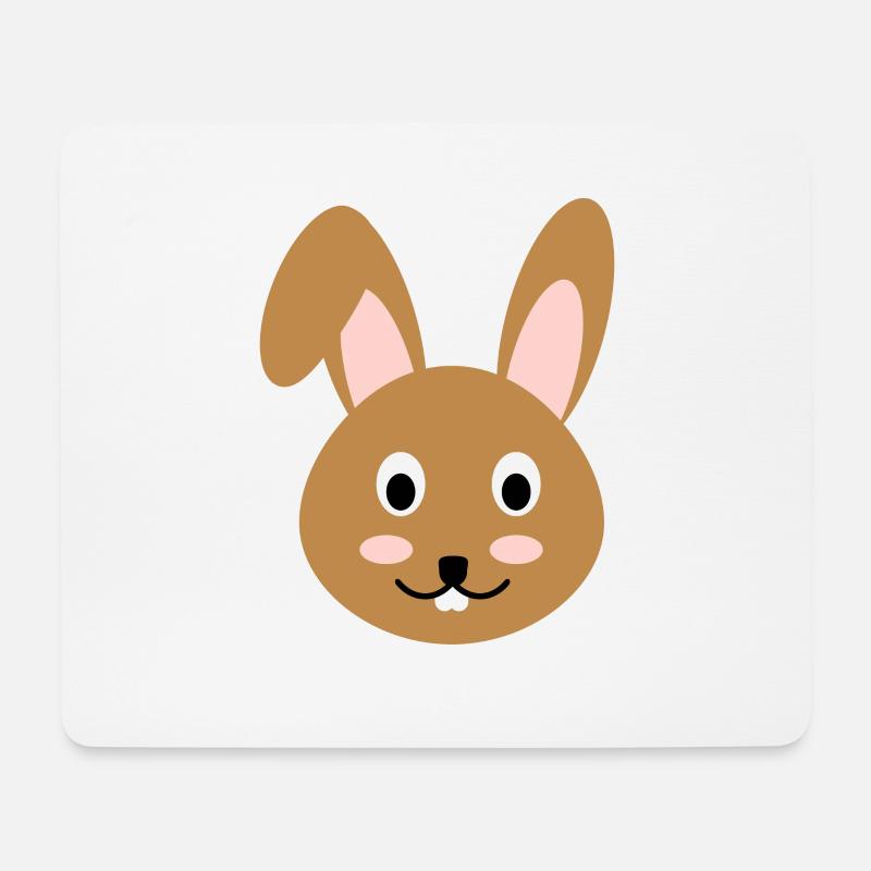 Hase - Mousepad (Querformat) - Weiß