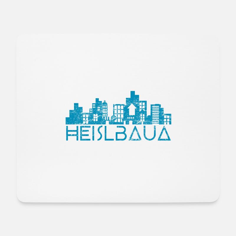 Heislbaua Bauherr Lustiges Geschenk - Mousepad (Querformat) - Weiß