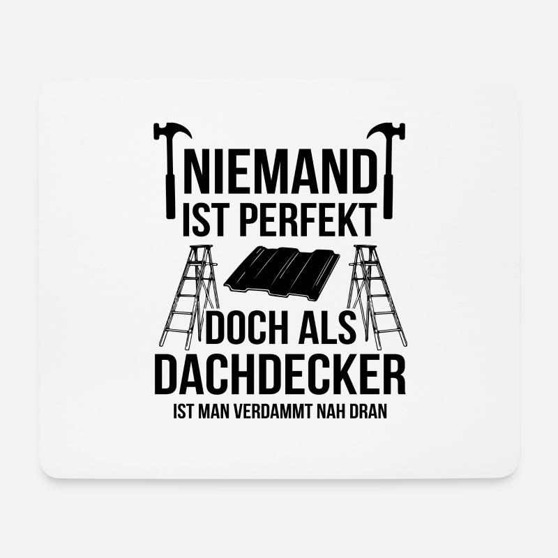 Handwerker Dachdecker - Mousepad (Querformat) - Weiß