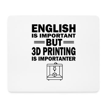 3D Drucker Drucken Spruch Hobby Geschenk Idee - Mousepad (Querformat) - Weiß - Vorne