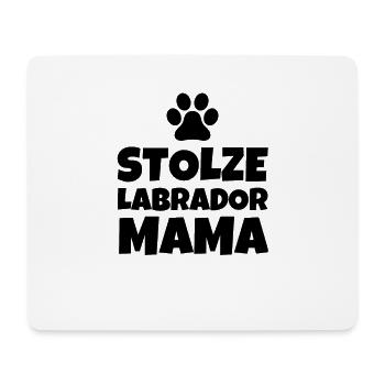 Stolze Labrador Mama - Mousepad (Querformat) - Weiß - Vorne