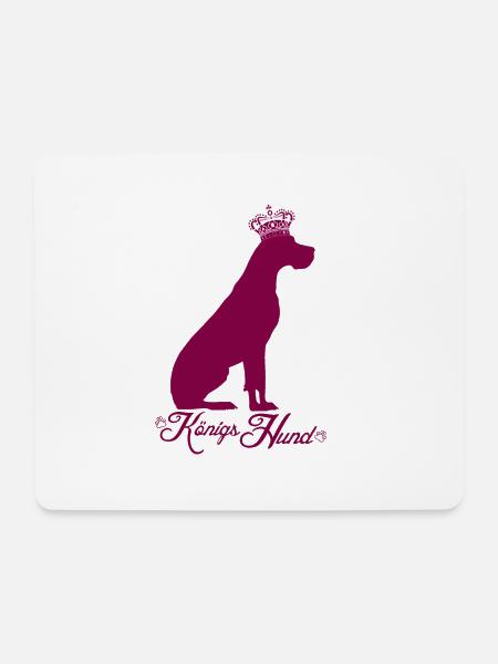 Deutsche Königs Dogge - Mousepad (Querformat) - Weiß