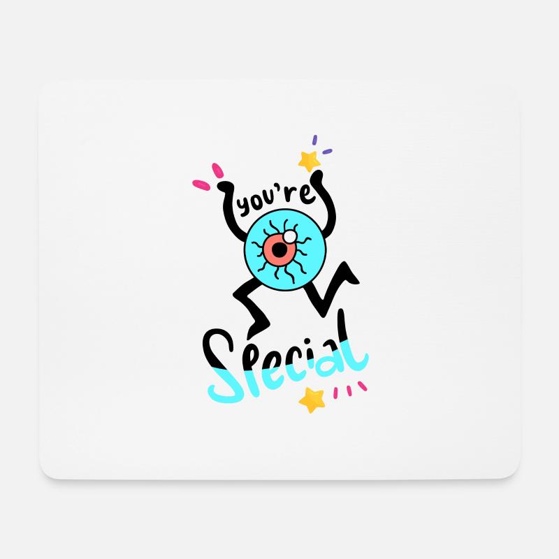 Du bist besonderes - Mousepad (Querformat) - Weiß