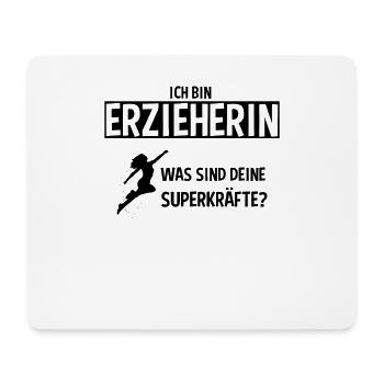 Die Erzieherin Mit Superkräften - Mousepad (Querformat) - Weiß - Vorne