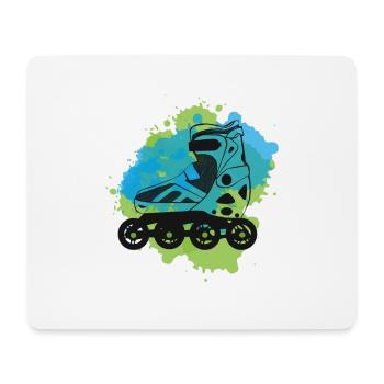 inline skates inlineskater - Mousepad (Querformat) - Weiß - Vorne