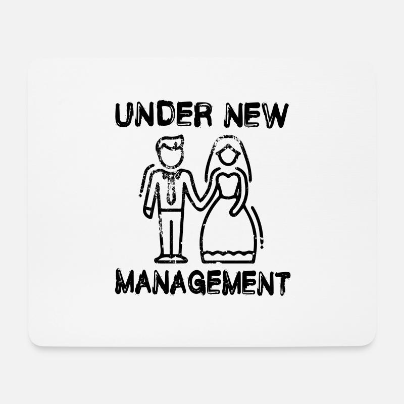 Under New Management - Mousepad (Querformat) - Weiß