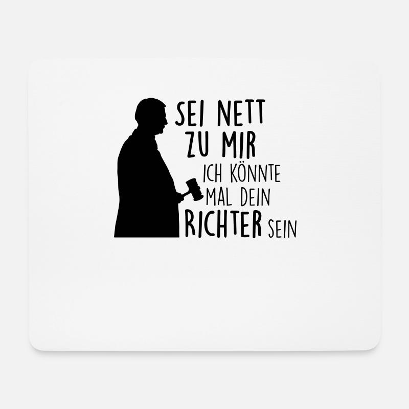 Zukünftiger Richter - Mousepad (Querformat) - Weiß