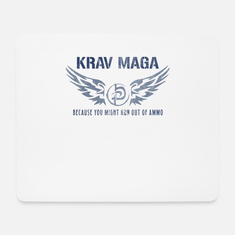 Krav Maga - Mousepad (Querformat) - Weiß