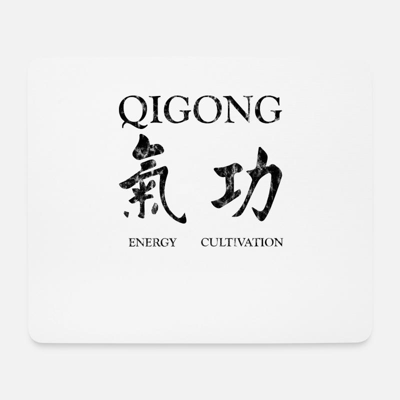 Qigong Energy Cultivation - Mousepad (Querformat) - Weiß