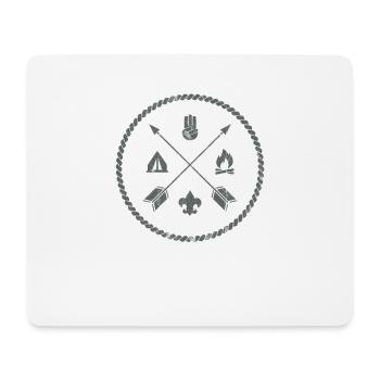 scout - Tapis de souris (format paysage) - blanc - Devant