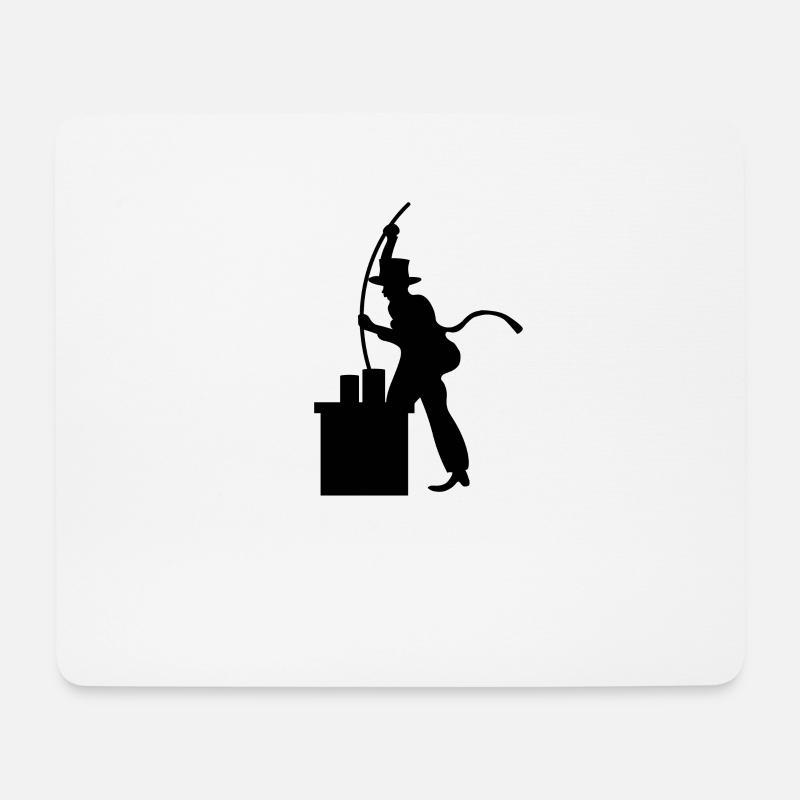 Schornsteinfeger Glücksbringer Herren Geschenk - Mousepad (Querformat) - Weiß