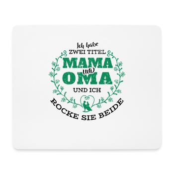 Mama Und Oma - Mousepad (Querformat) - Weiß - Vorne