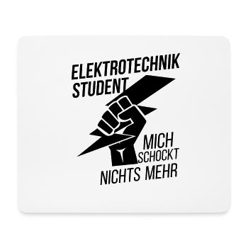 Elektrotechnik Student - Mousepad (Querformat) - Weiß - Vorne