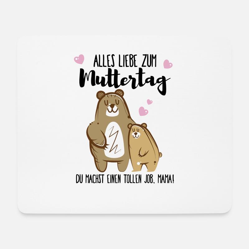 Alles Liebe zum Muttertag - Mousepad (Querformat) - Weiß