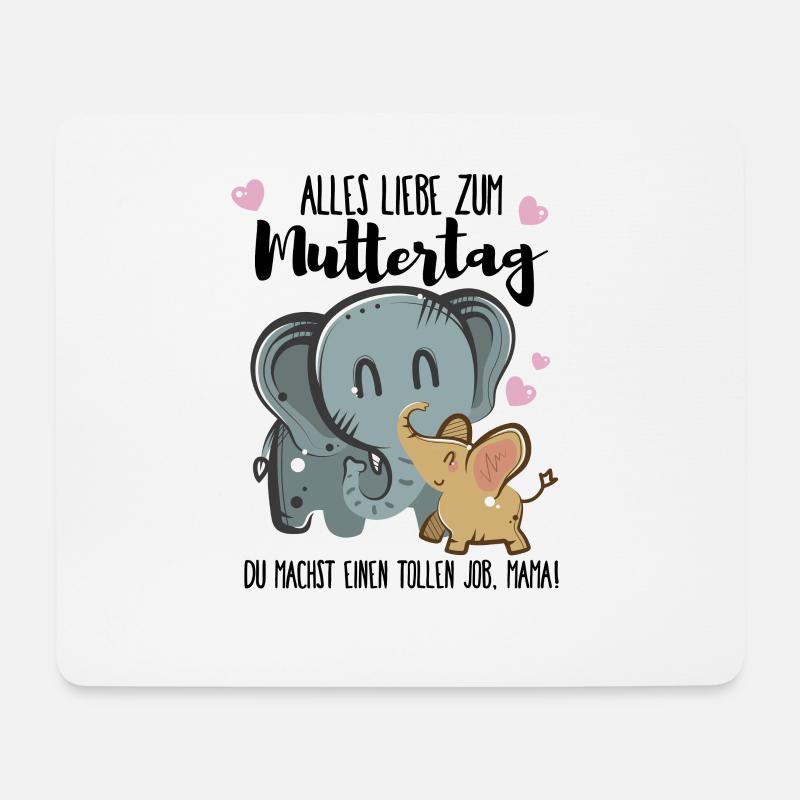 Alles Liebe zum Muttertag - Mousepad (Querformat) - Weiß