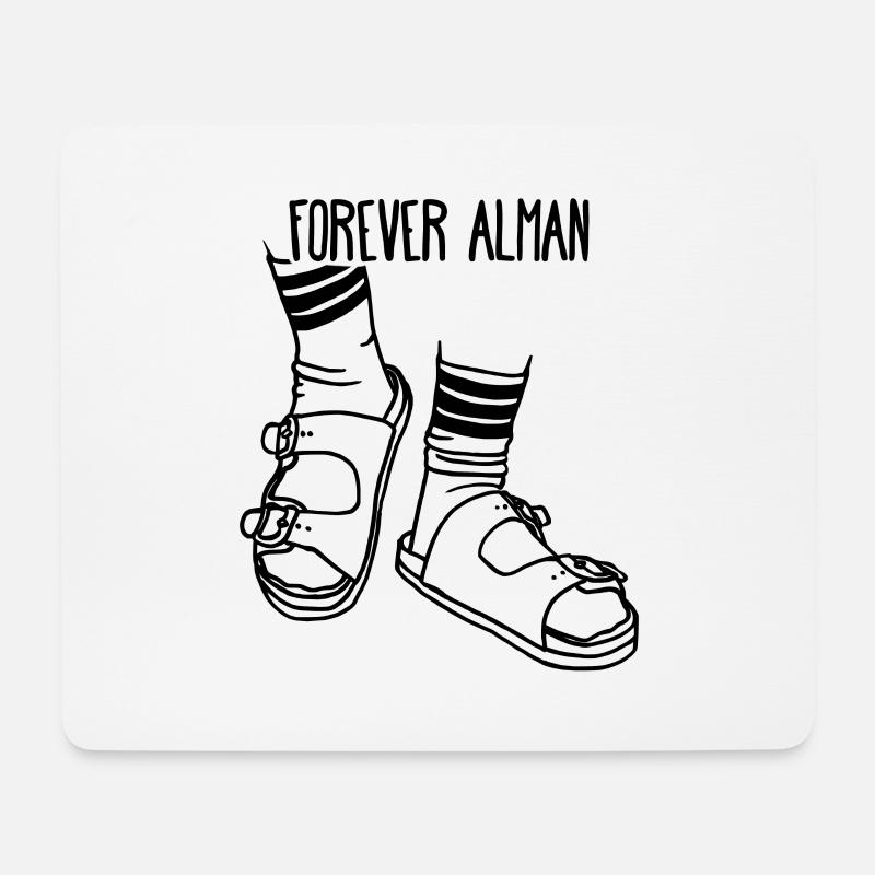 Alman cooles Geschenk für Deutsche - Mousepad (Querformat) - Weiß