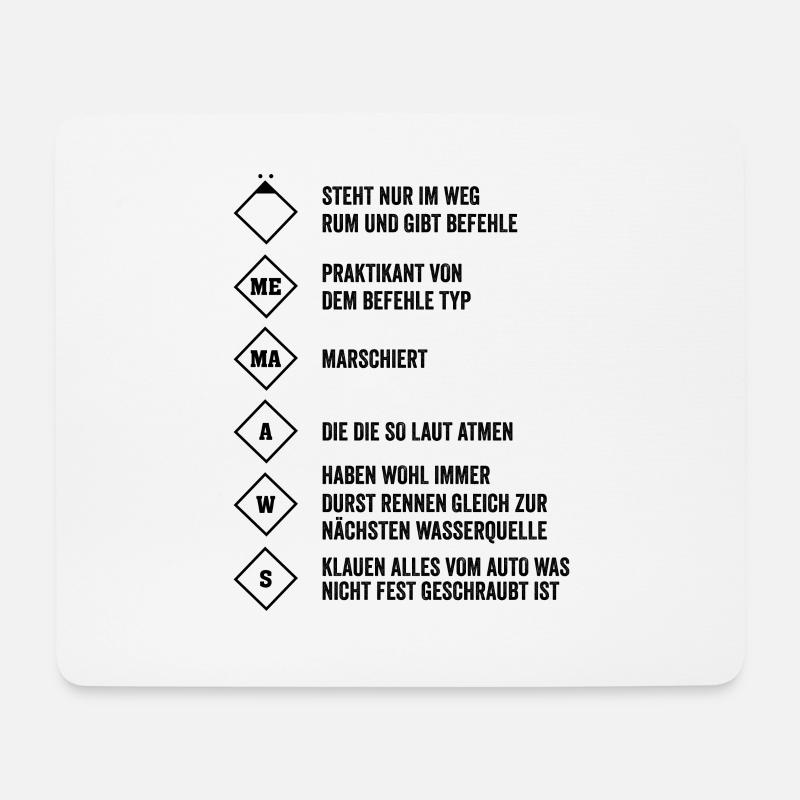 Feuerwehr Löschgruppe Geschenkidee - Mousepad (Querformat) - Weiß