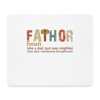Vintage Fathor Birthday Father's Day Funny Dad - Mouse Pad (horizontal) - white - Front