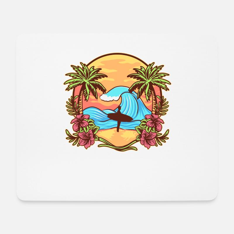 Hawaii Summer - Mousepad (Querformat) - Weiß