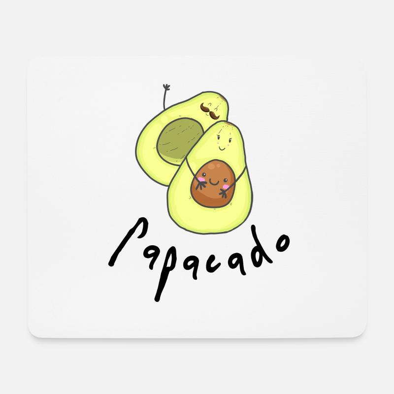 Mamacado, Papacado Geschenkidee Vater - Mousepad (Querformat) - Weiß