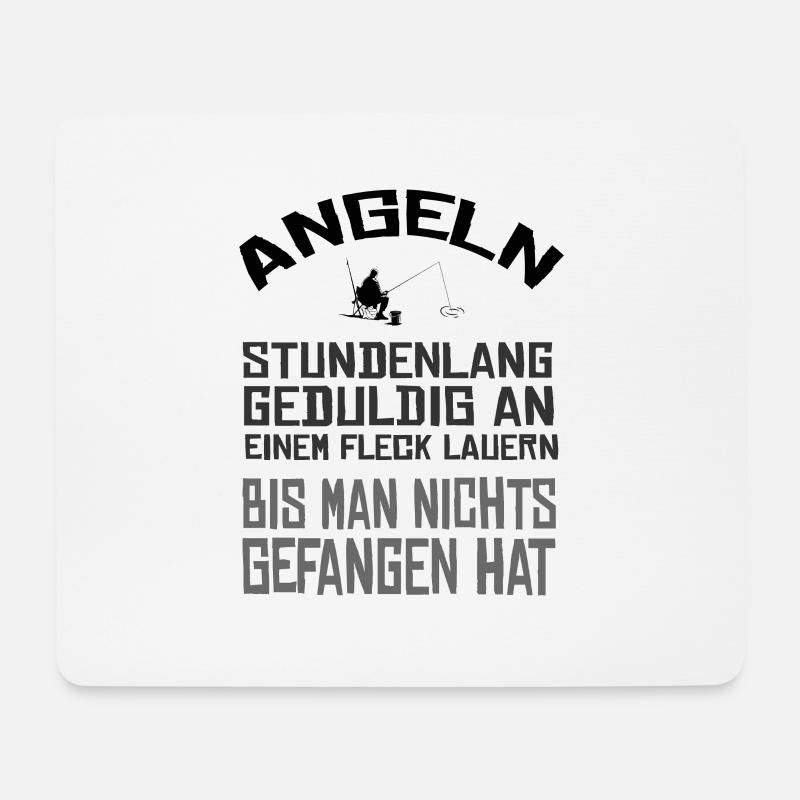 Angler Angel Design Für Angler - Mousepad (Querformat) - Weiß
