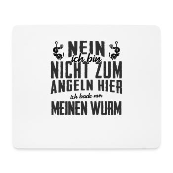 Angler Angel Geschenk Für Angler - Mousepad (Querformat) - Weiß - Vorne
