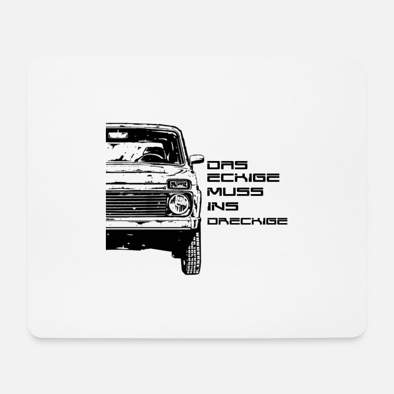 Lada Niva 4x4 Russian Legend Design Geschenkidee - Mousepad (Querformat) - Weiß