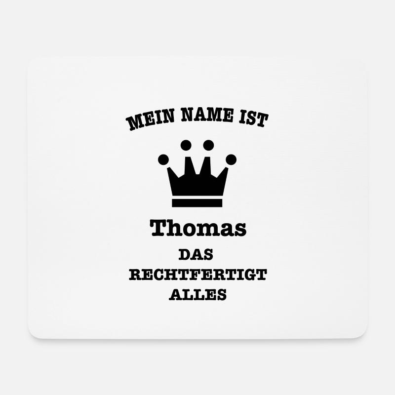 THOMAS - Mousepad (Querformat) - Weiß