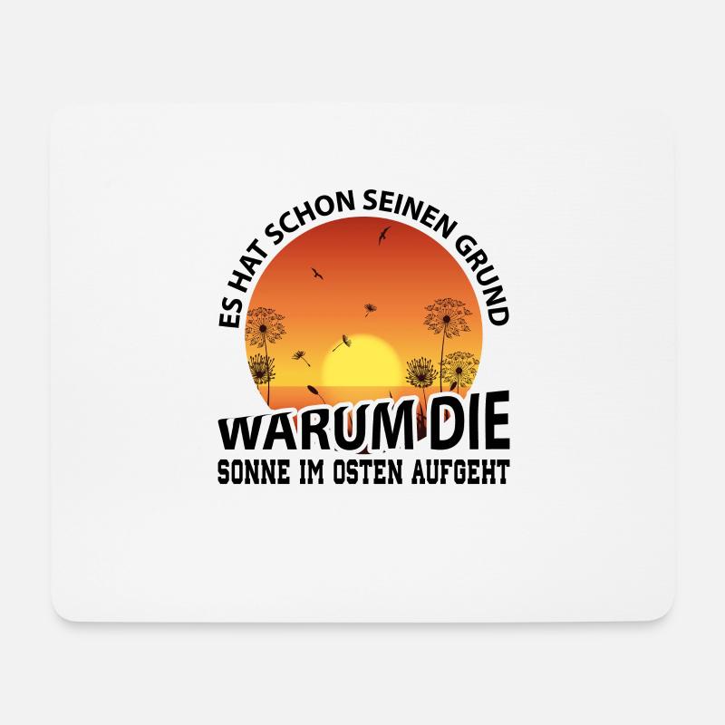 DDR Osten Ossi - Mousepad (Querformat) - Weiß