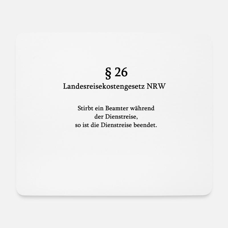 Anwalt Geschenk Lustig Dienstreise Jura Student - Mousepad (Querformat) - Weiß