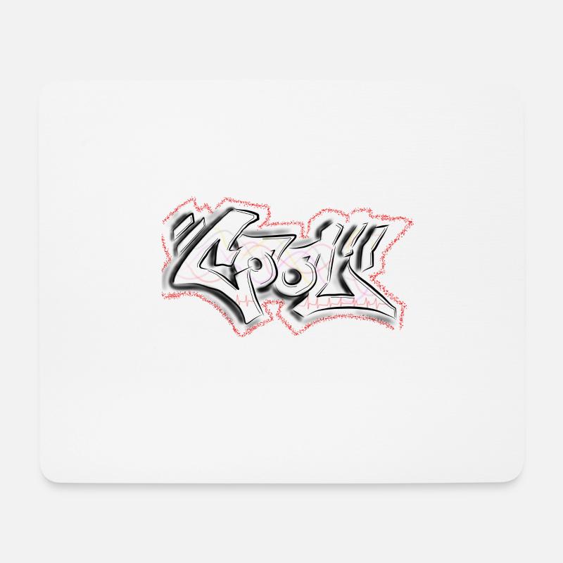 COOL Graffiti - Mousepad (Querformat) - Weiß