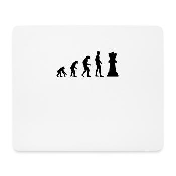 Schach Schachmatt & Schachmeister Herren T-Shirt - Mousepad (Querformat) - Weiß - Vorne