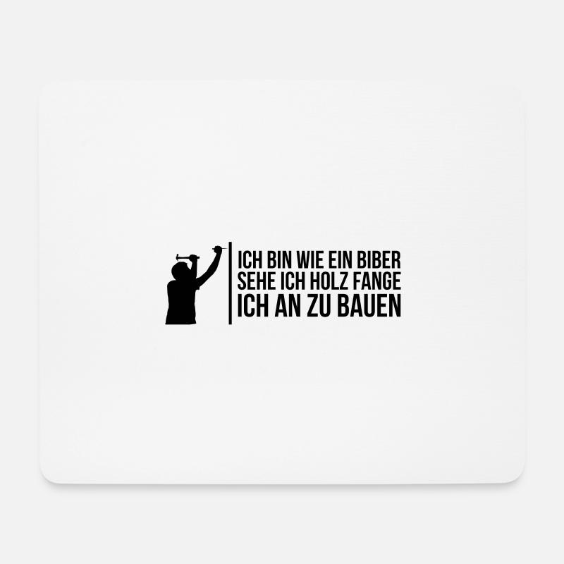 Spruch Zimmermann - Mousepad (Querformat) - Weiß