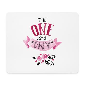 The one and only - Mouse Pad (horizontal) - white - Front
