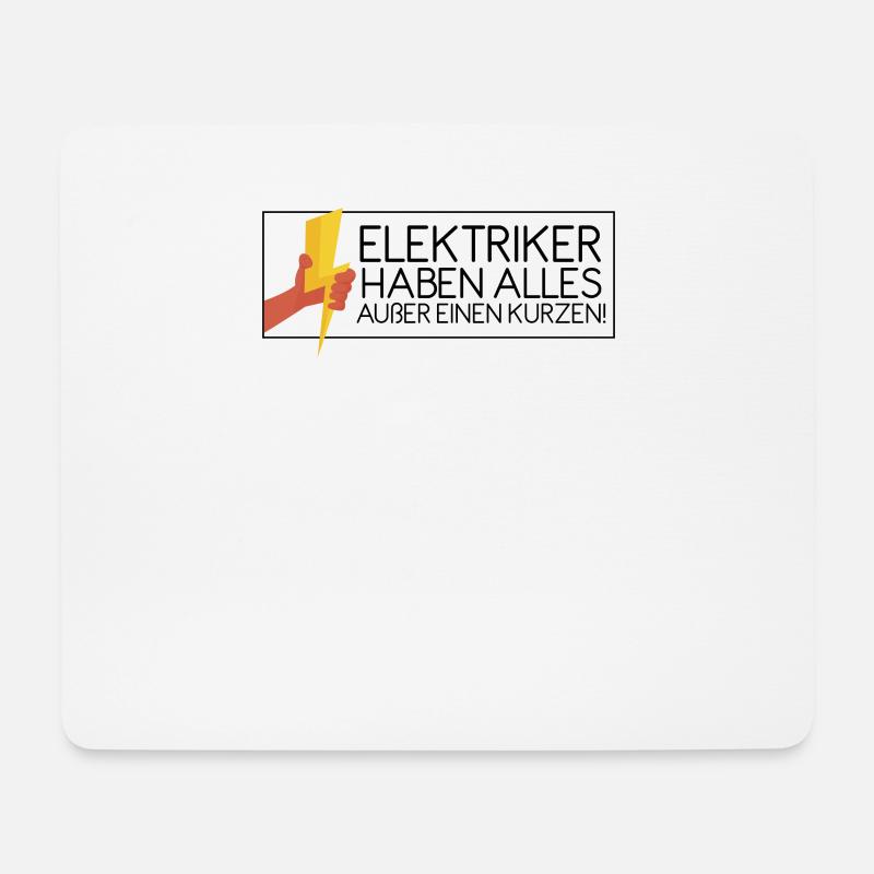 Elektriker Elektromeister Handwerker - Mousepad (Querformat) - Weiß