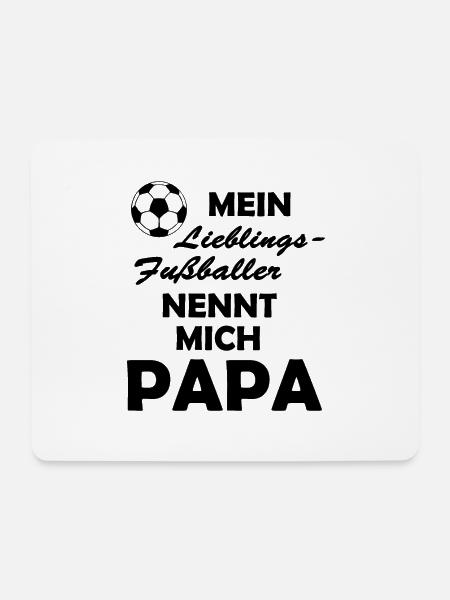 Fussball Papa Männer - Mousepad (Querformat) - Weiß