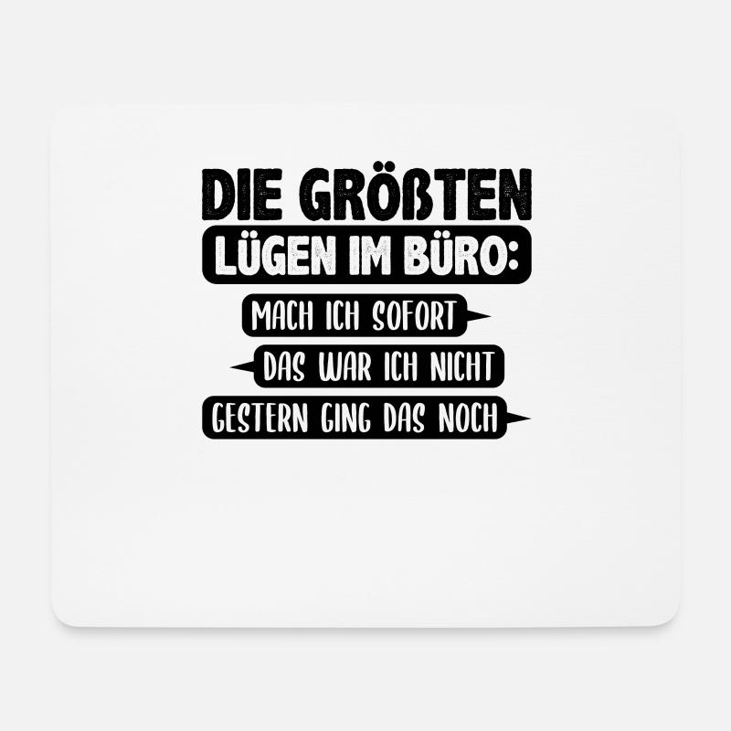 Sekretärin Büro - Mousepad (Querformat) - Weiß