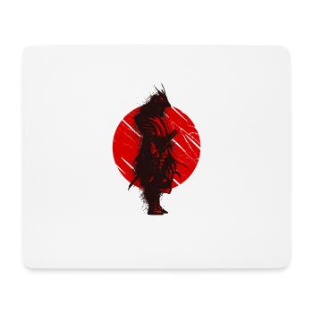 Samurai Tshirt Nippon shirt for Japan fans - Mouse Pad (horizontal) - white - Front